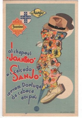 An old postcard from Portugal featuring Sanjo shoes and Joanino hats – Best Places In The World To Retire – International Living